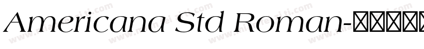 Americana Std Roman字体转换